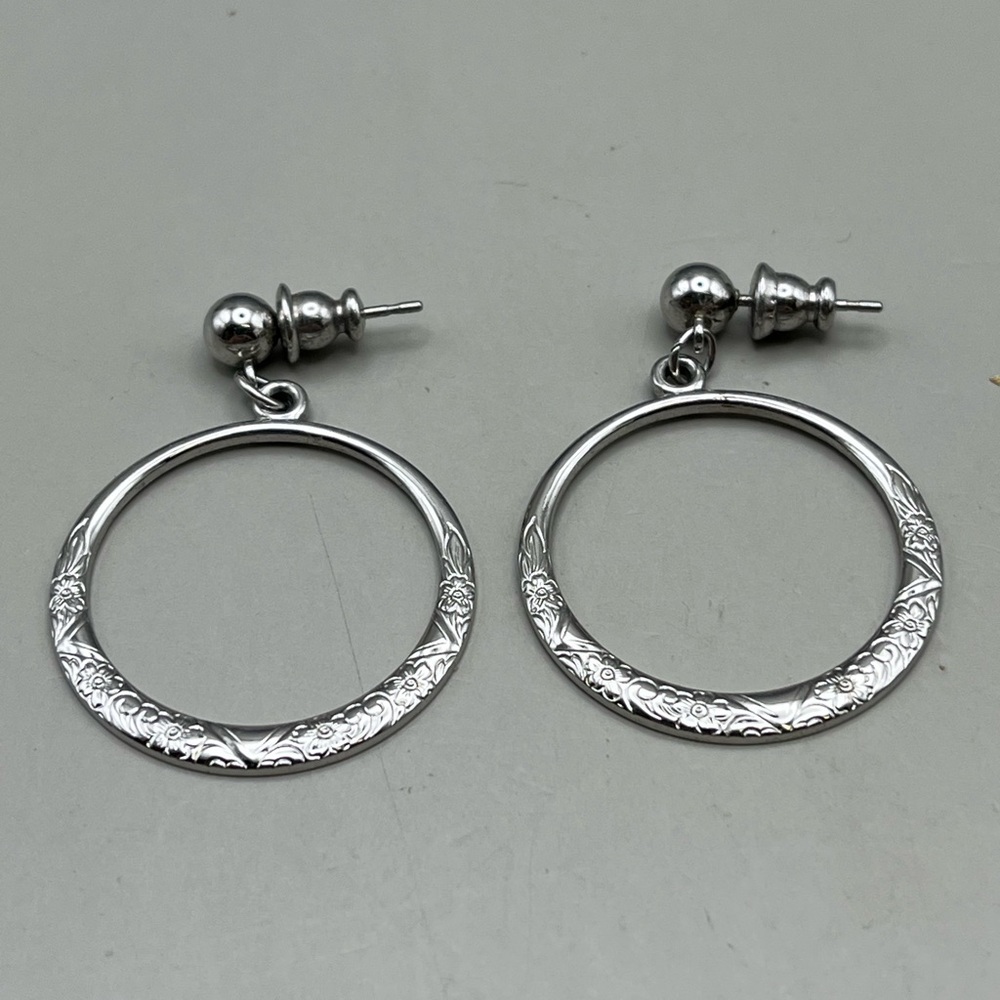 Elegant Silver Hoop Earrings